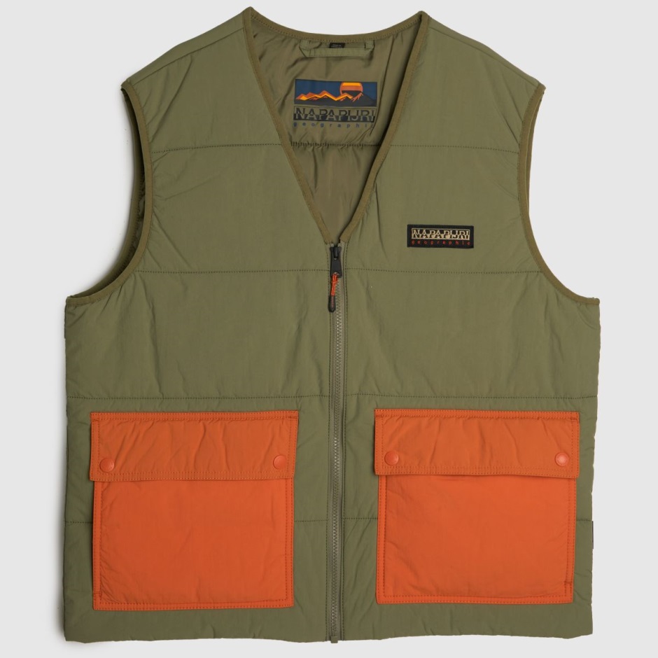 Green Dr Martens Schweiz Napapijri Ski Vest Jacket