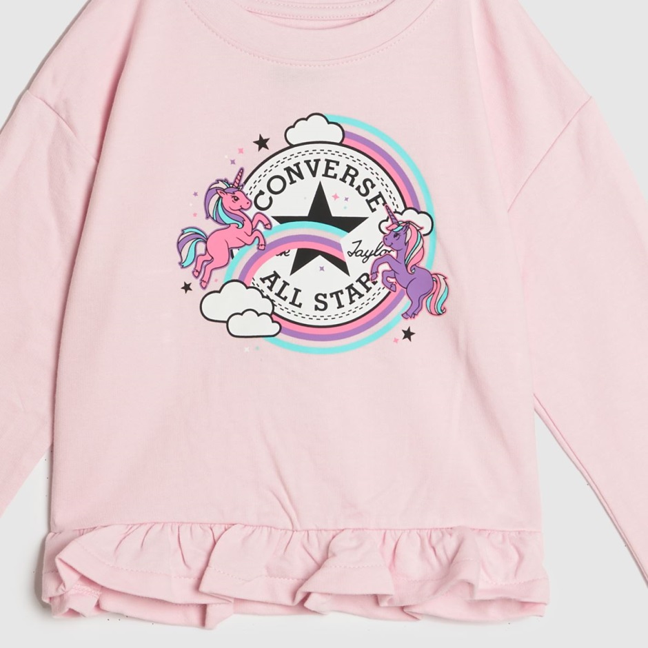 Dr Martens Schweiz Zürich Converse Ruffle Crew And Leggings Set Pale Pink