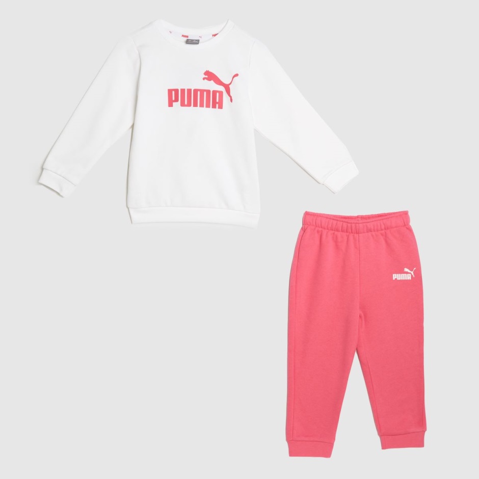 Puma Minicats Crew Jogger Set Dr Martens Schweiz Zürich White-pink