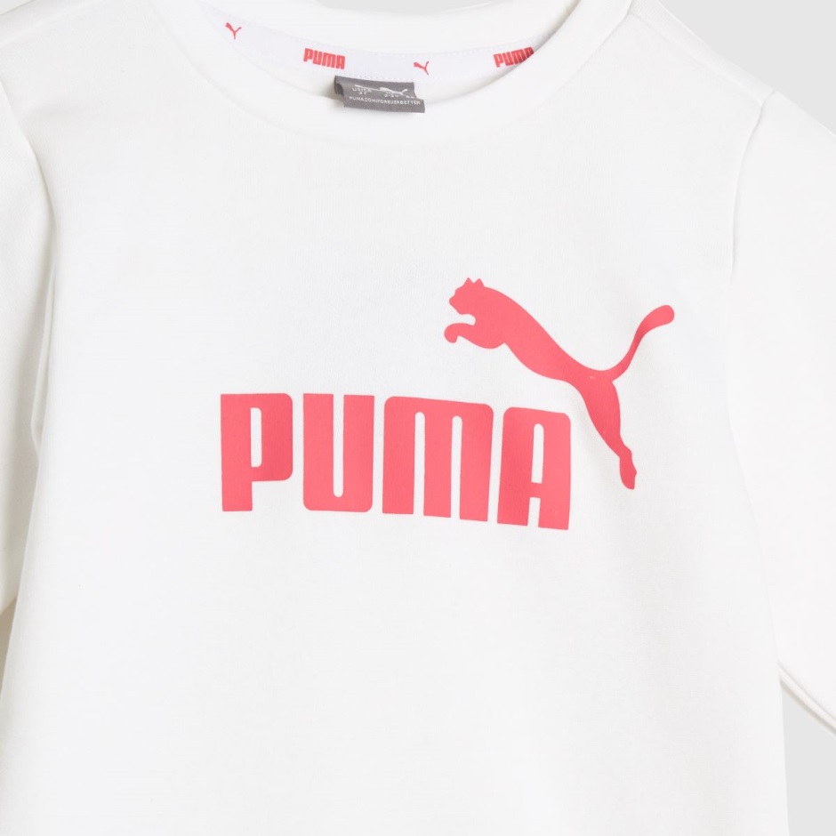 Puma Minicats Crew Jogger Set Dr Martens Schweiz Zürich White-pink