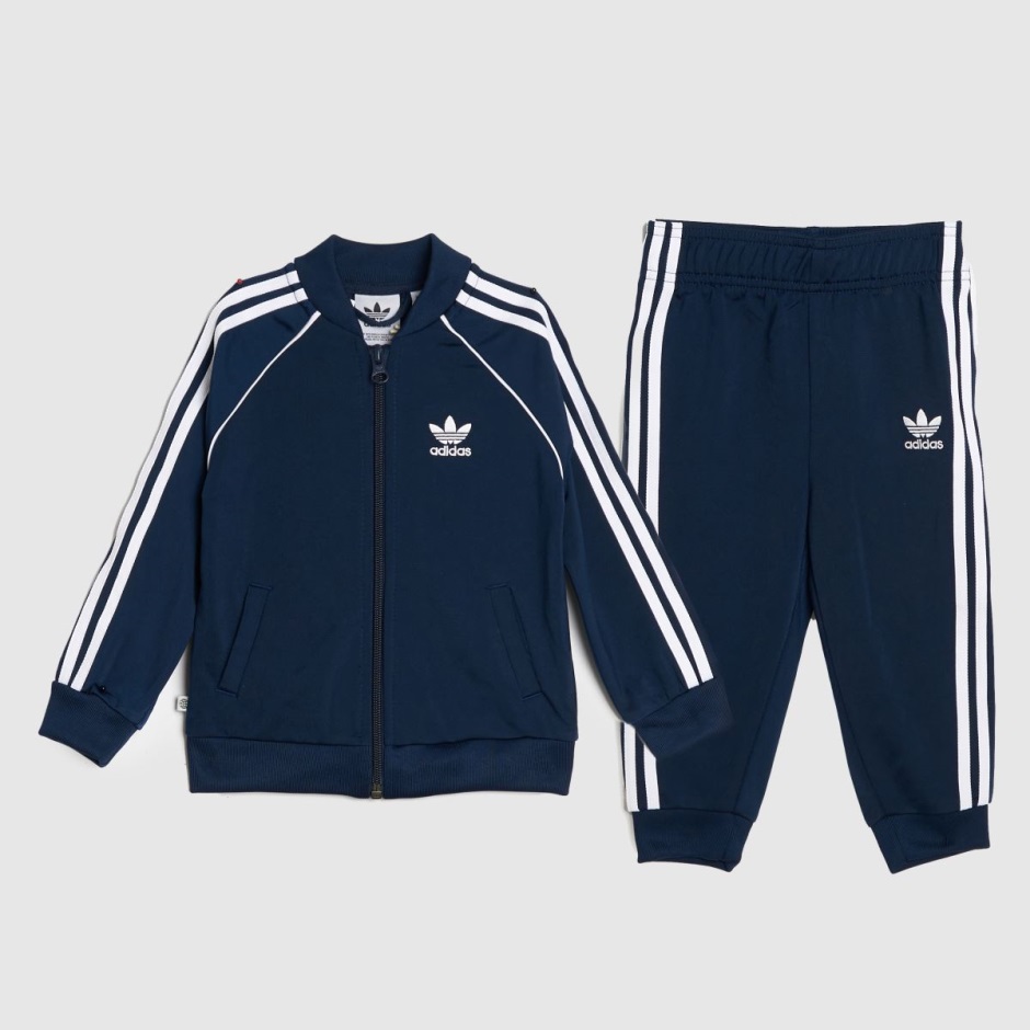 Dr Martens Schweiz Zürich Navy-white Adidas Boys 3 Stripes Tracksuit
