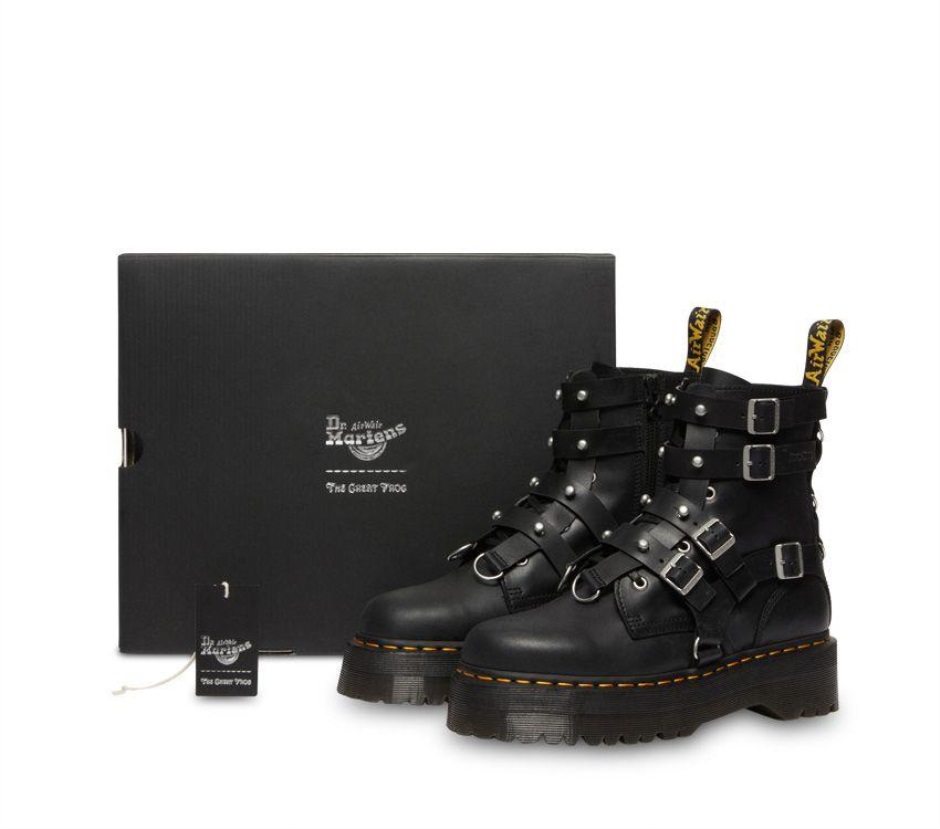 Schwarz ölige Illusion Dr Martens Schweiz Jadon Tgf