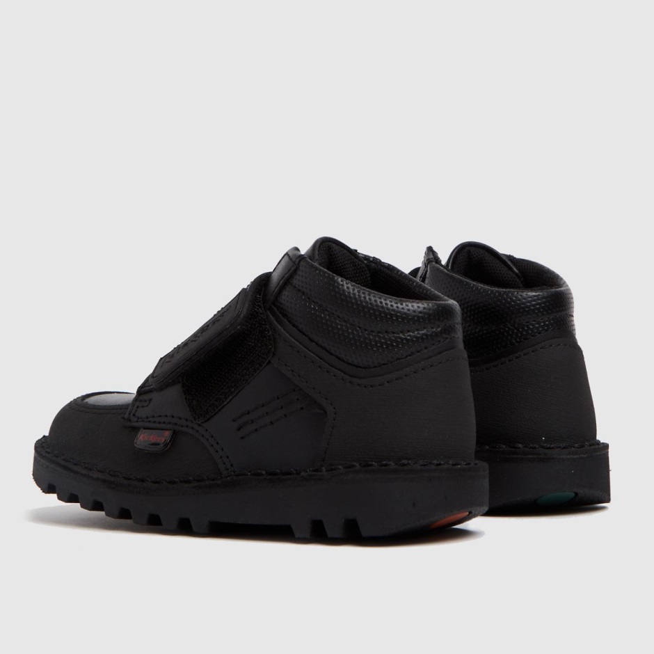 Kickers Mid Scuff Jungen Kleinkindstiefel Schwarz Dr Martens Schweiz