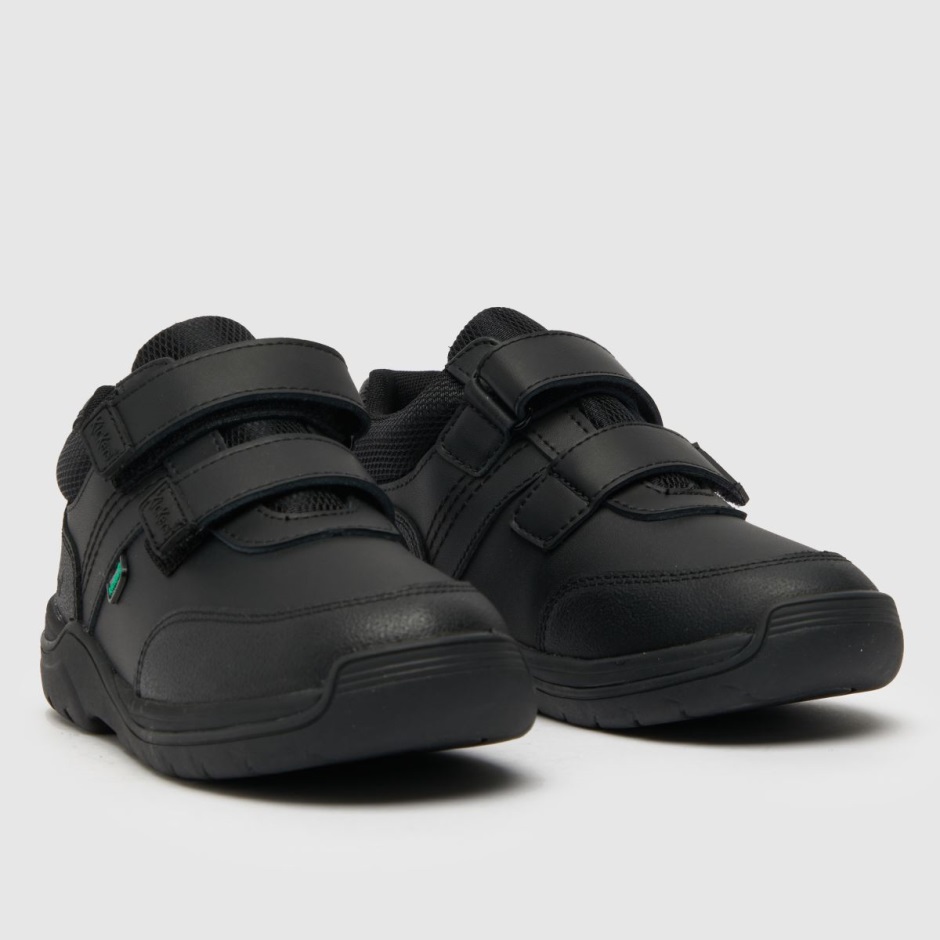 Schwarz Dr Martens Schweiz Kickers Stomper Mid Jungen Junior Stiefel