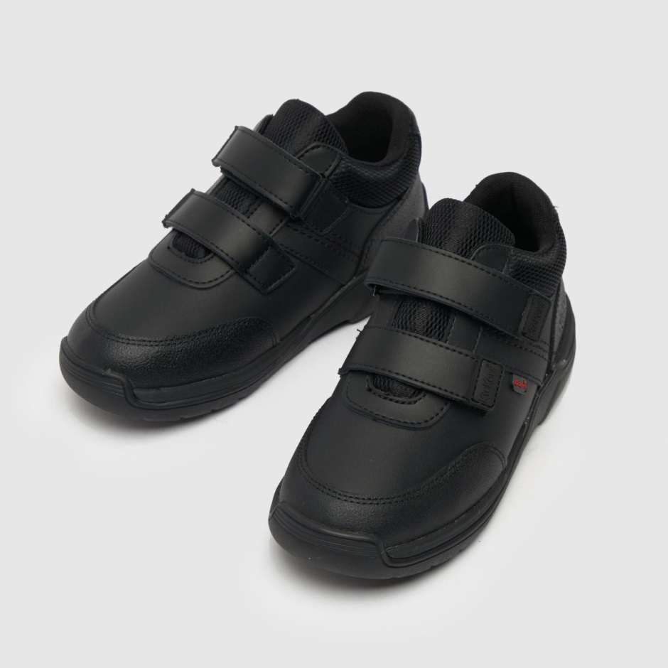 Schwarz Dr Martens Schweiz Kickers Stomper Mid Jungen Junior Stiefel