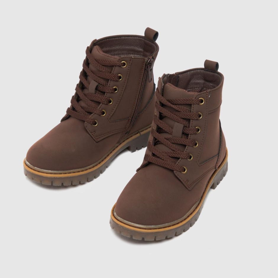 Dr Martens Schweiz Zürich Schuh Change Lace Up Boys Junior Boots Brown