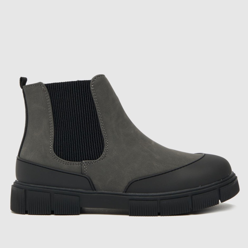 Grey Dr Martens Schweiz Schuh Curious Chelsea Boys Junior Boots