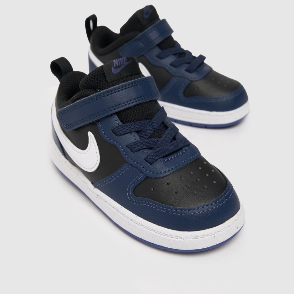 Dr Martens Schweiz Zürich Nike Court Borough Low 2 Jungen Kleinkind Turnschuhe Navy-schwarz