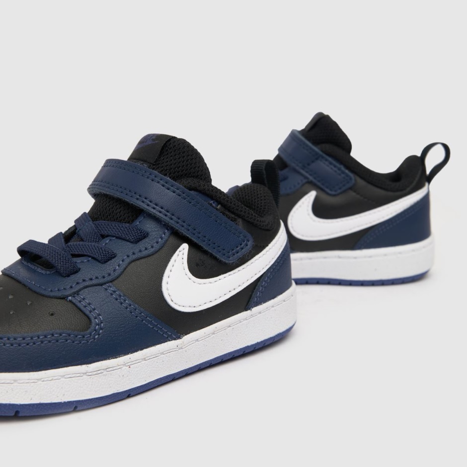 Dr Martens Schweiz Zürich Nike Court Borough Low 2 Jungen Kleinkind Turnschuhe Navy-schwarz