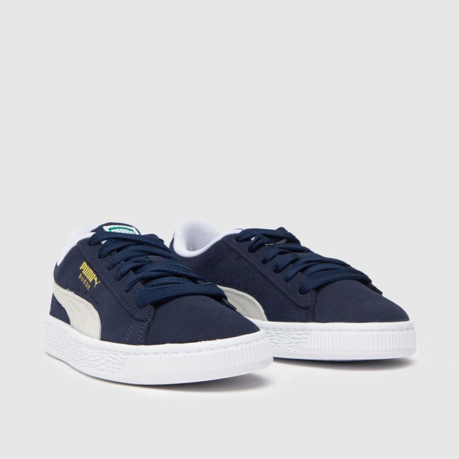 Puma Suede Classic Xxi Boys Junior Trainers Dr Martens Schweiz Zürich Navy-white
