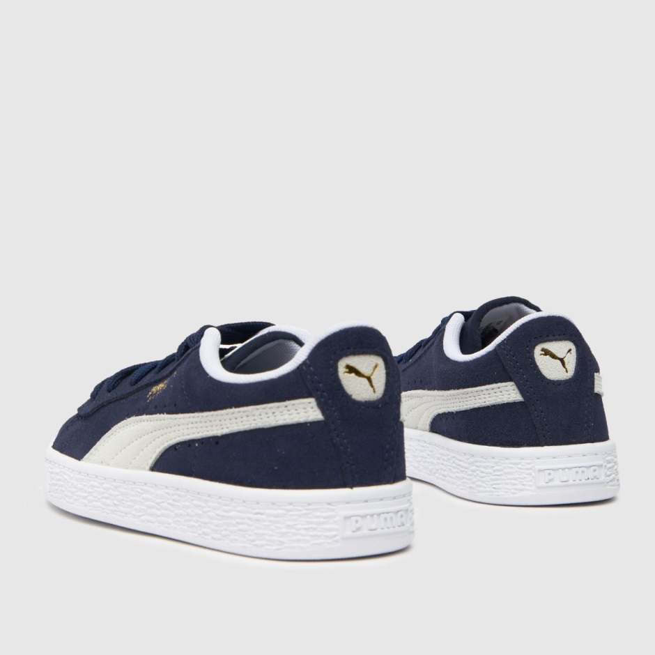 Puma Suede Classic Xxi Boys Junior Trainers Dr Martens Schweiz Zürich Navy-white
