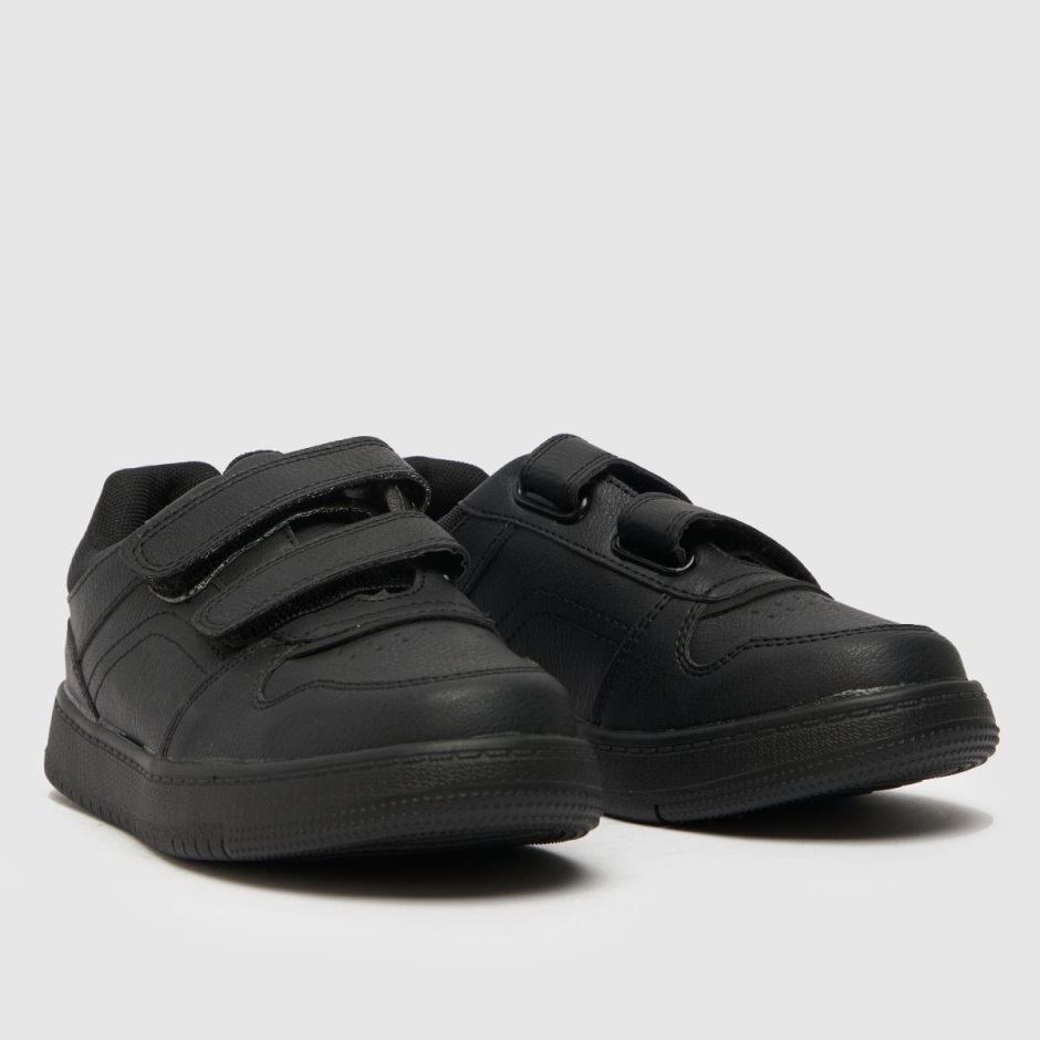 Black Dr Martens Schweiz Schuh Machine Boys Junior Trainers