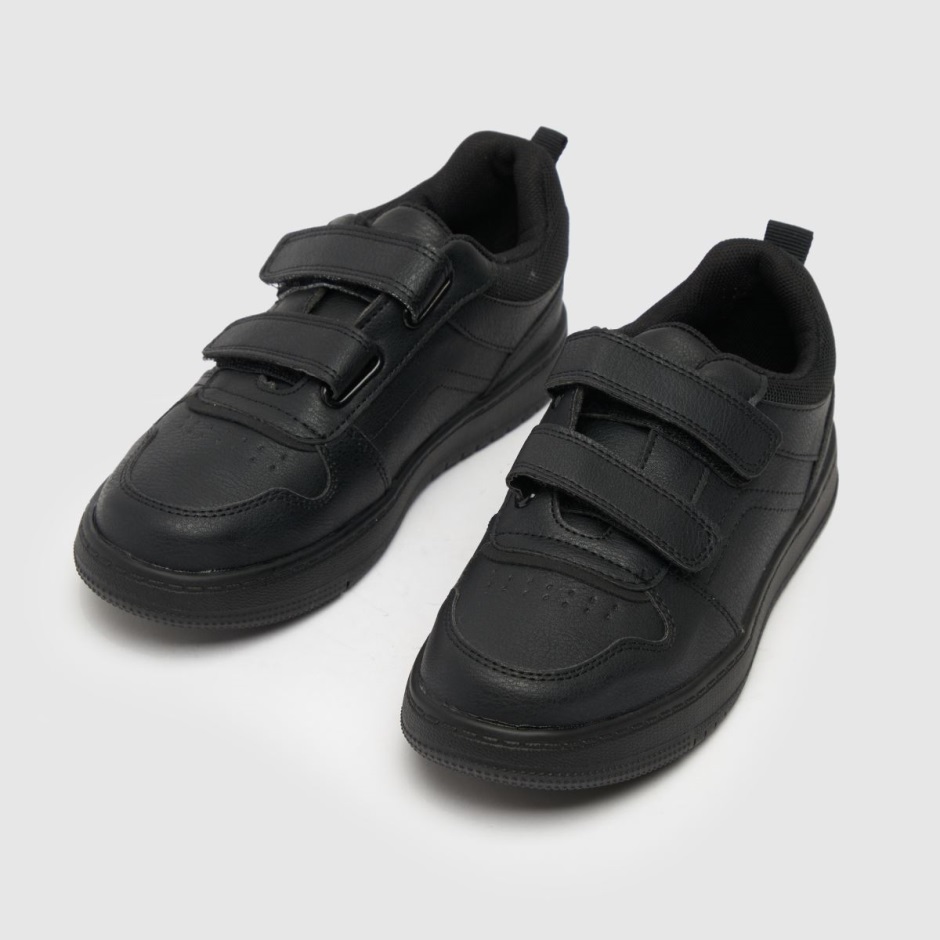 Black Dr Martens Schweiz Schuh Machine Boys Junior Trainers