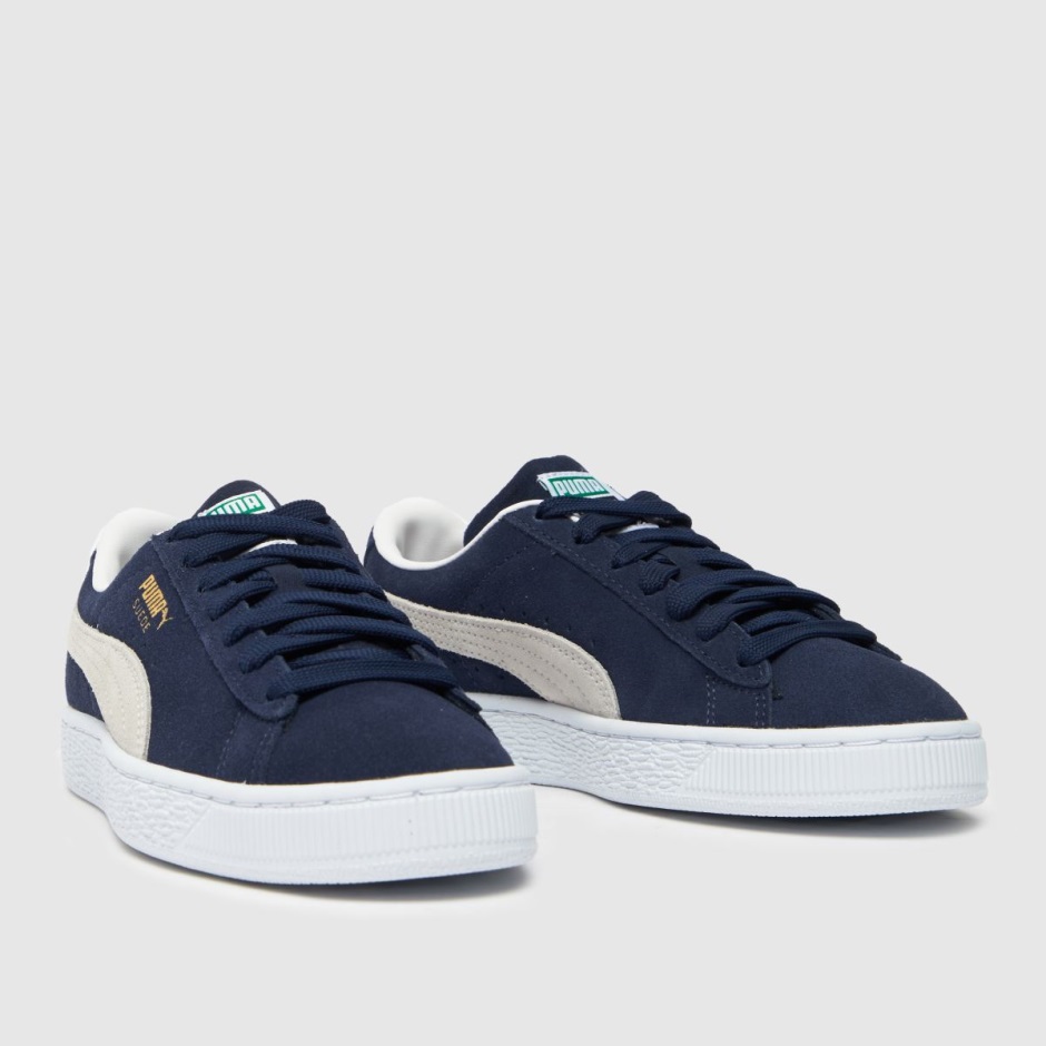 Marine-weiß Dr Martens Schweiz Puma Wildleder Classic Xxi Jungen Jugend Trainer