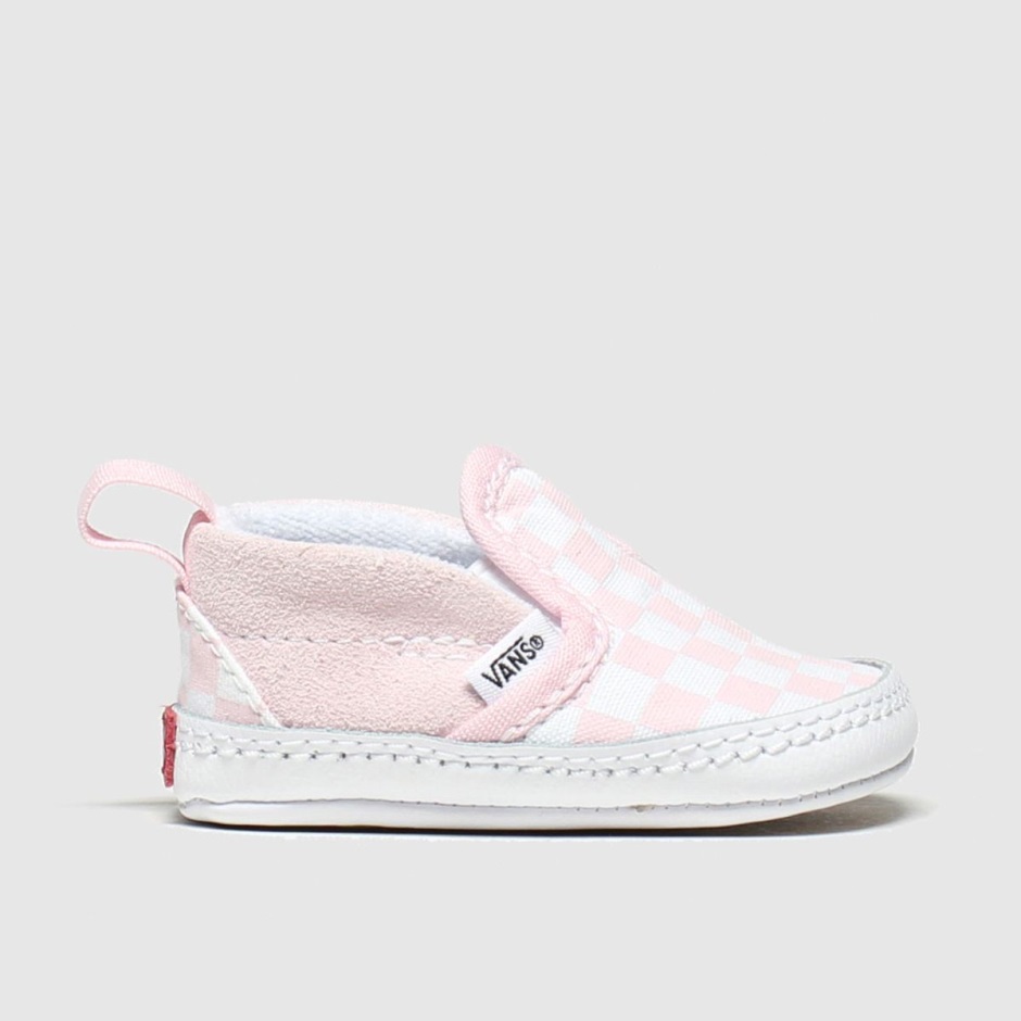 Weiß-pink Dr Martens Schweiz Vans Slip-on V Crib Girls Baby Trainer