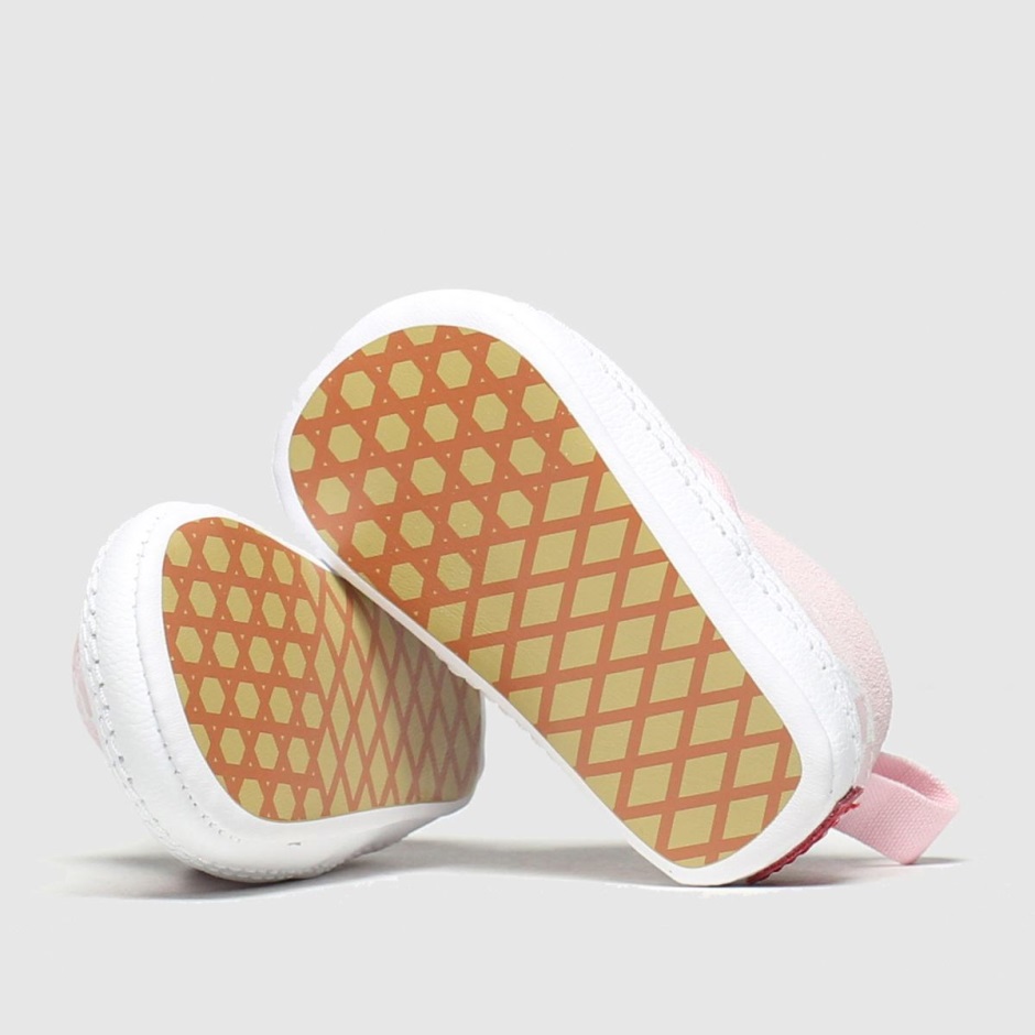 Weiß-pink Dr Martens Schweiz Vans Slip-on V Crib Girls Baby Trainer