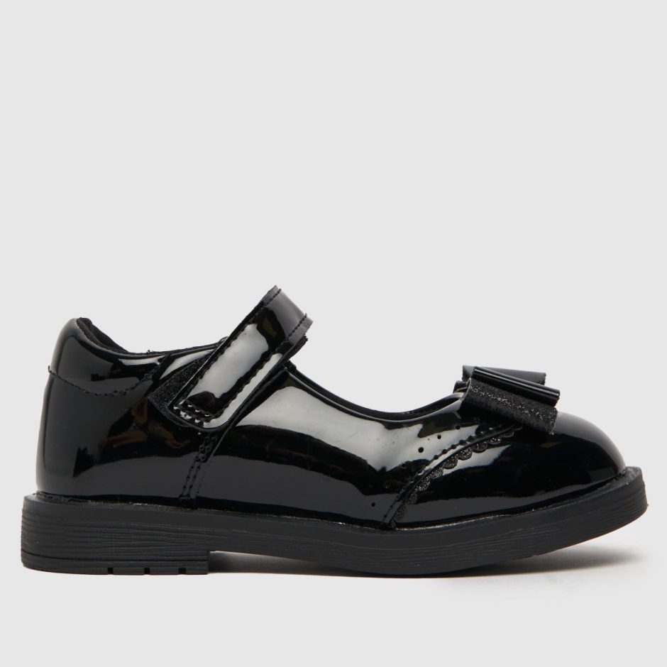 Dr Martens Schweiz Zürich Schuh Laughter Patent Girls Toddler Shoes Black