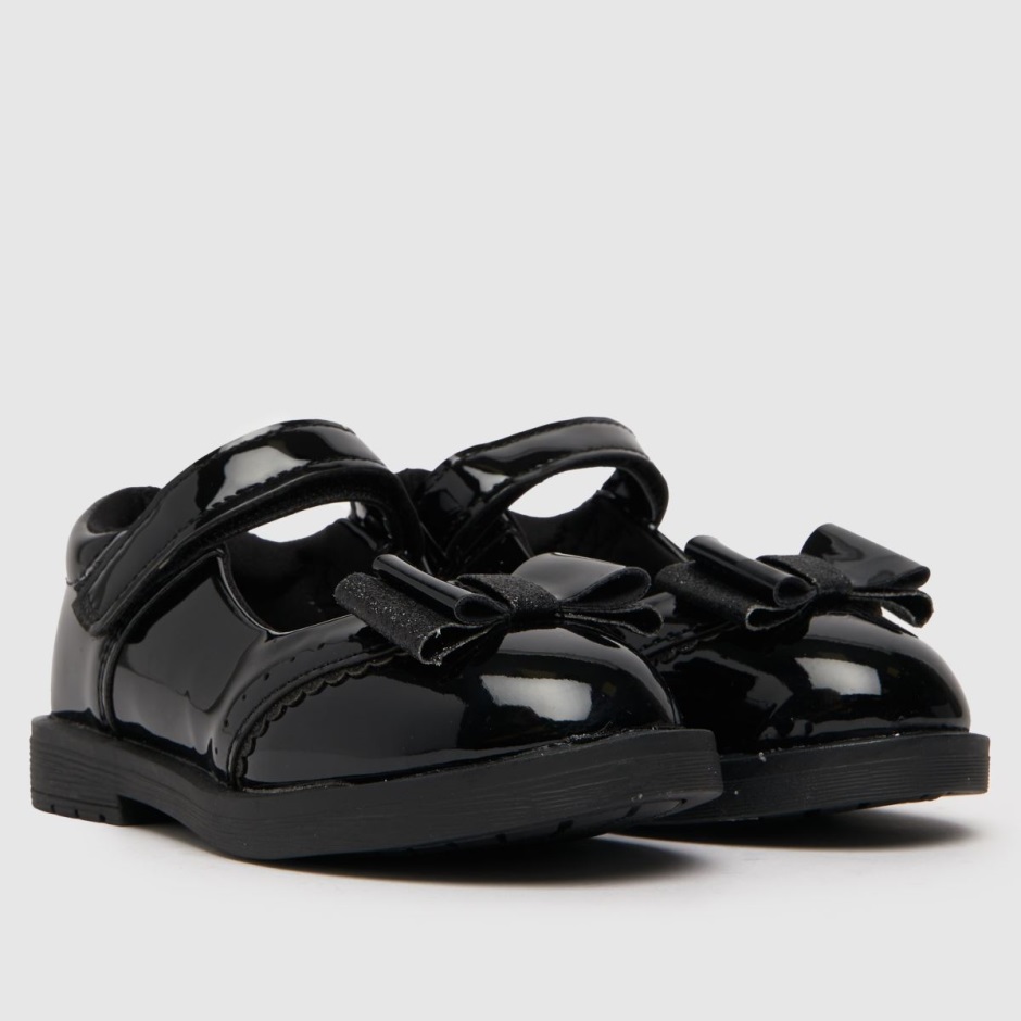 Dr Martens Schweiz Zürich Schuh Laughter Patent Girls Toddler Shoes Black