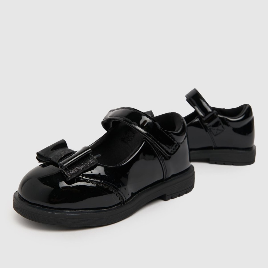 Dr Martens Schweiz Zürich Schuh Laughter Patent Girls Toddler Shoes Black