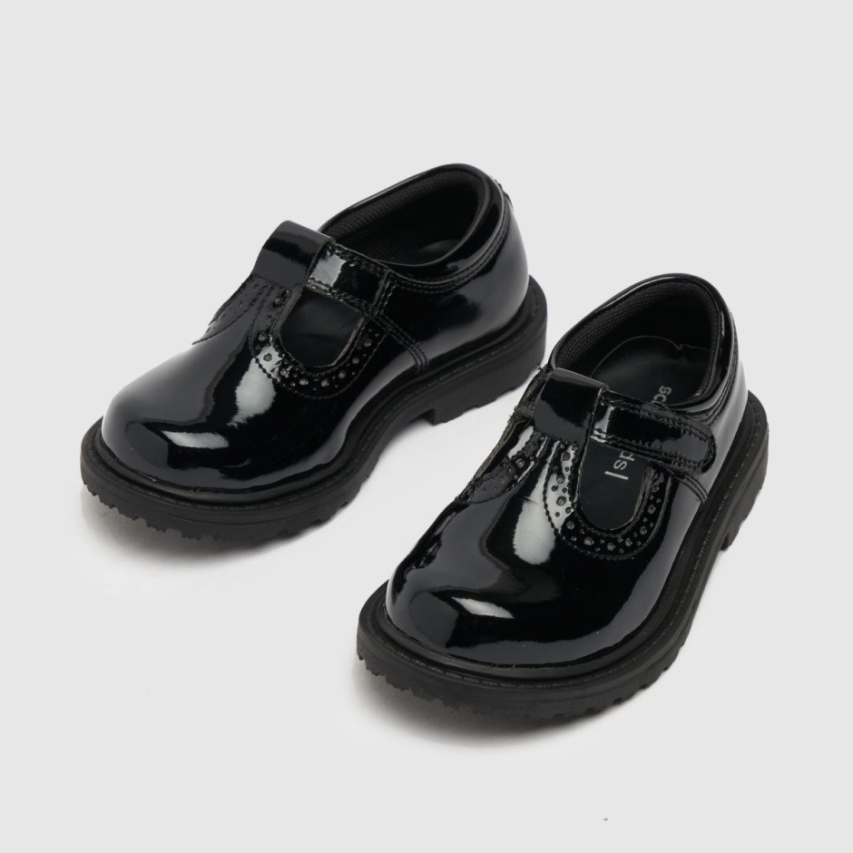 Dr Martens Schweiz Zürich Schuh Lock Patent T-bar Girls Toddler Shoes Black