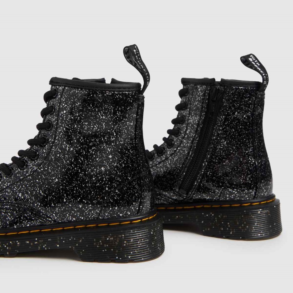 Dr Martens 1460 Cosmic Glitter Girls Junior Boots Dr Martens Schweiz Zürich Black-silver