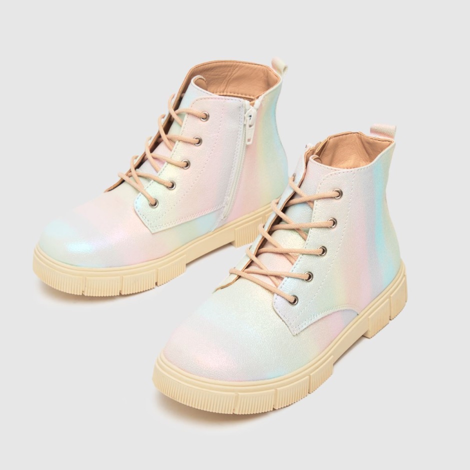 Dr Martens Schweiz Zürich Multi Schuh Chant Lace Up Girls Junior Boots