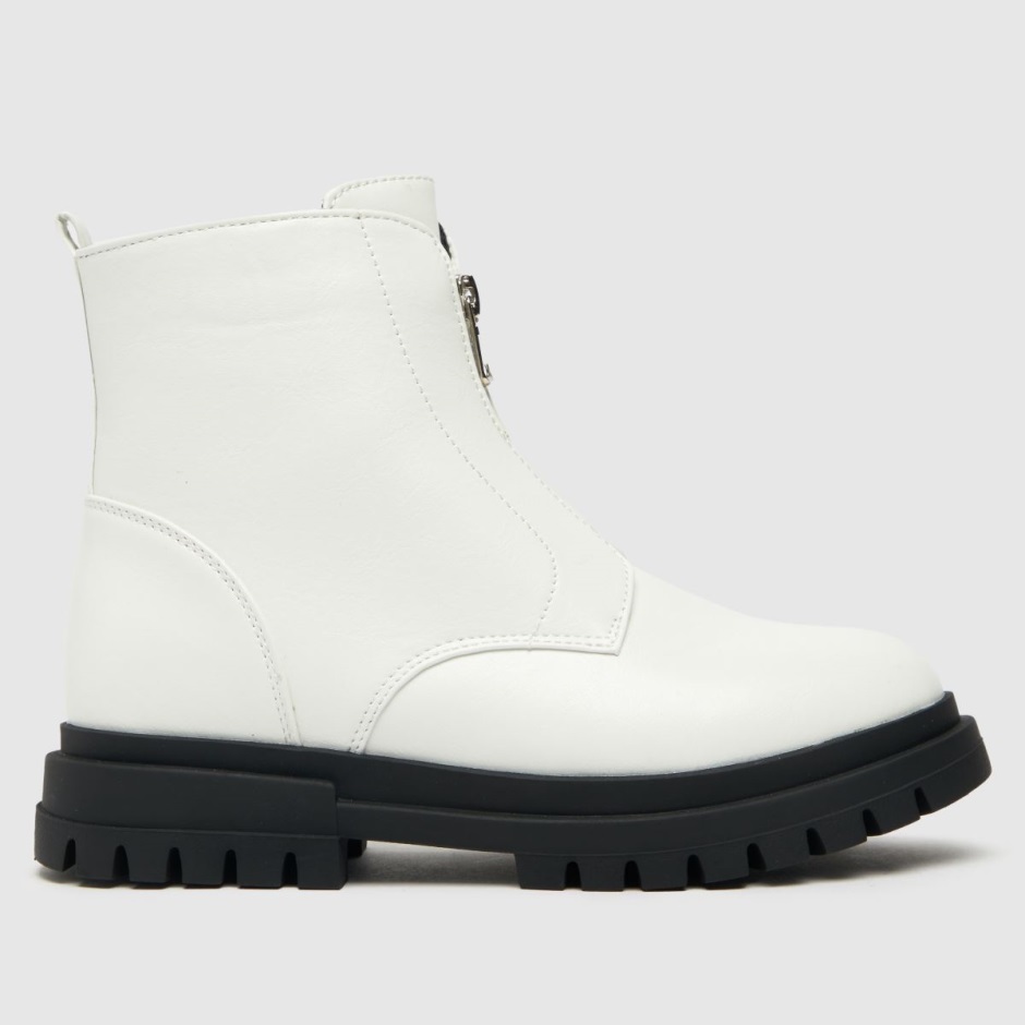 Schuh Cute Front Zip Girls Youth Boots Dr Martens Schweiz Zürich White