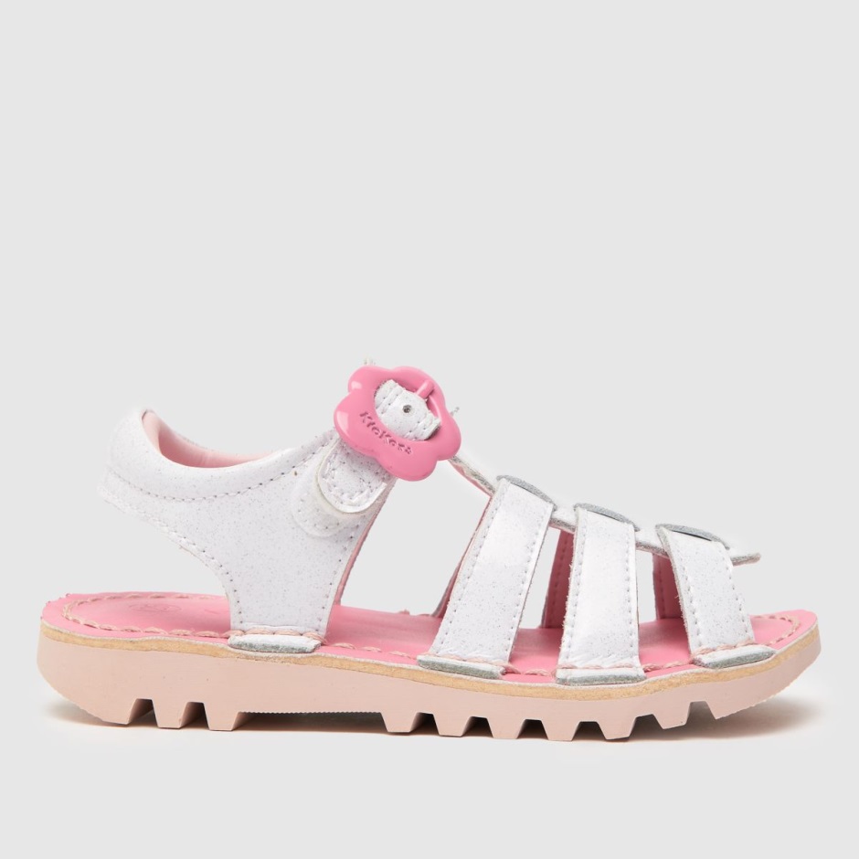 Dr Martens Schweiz Zürich White-pink Kickers Fleur Girls Toddler Sandals