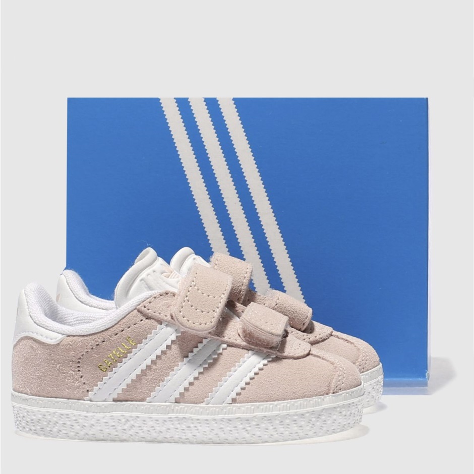Pale Pink Dr Martens Schweiz Adidas Gazelle Girls Toddler Trainers