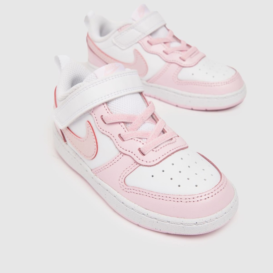 Weiß-pink Nike Court Borough Low 2 Mädchen Kleinkind Turnschuhe Dr Martens Schweiz