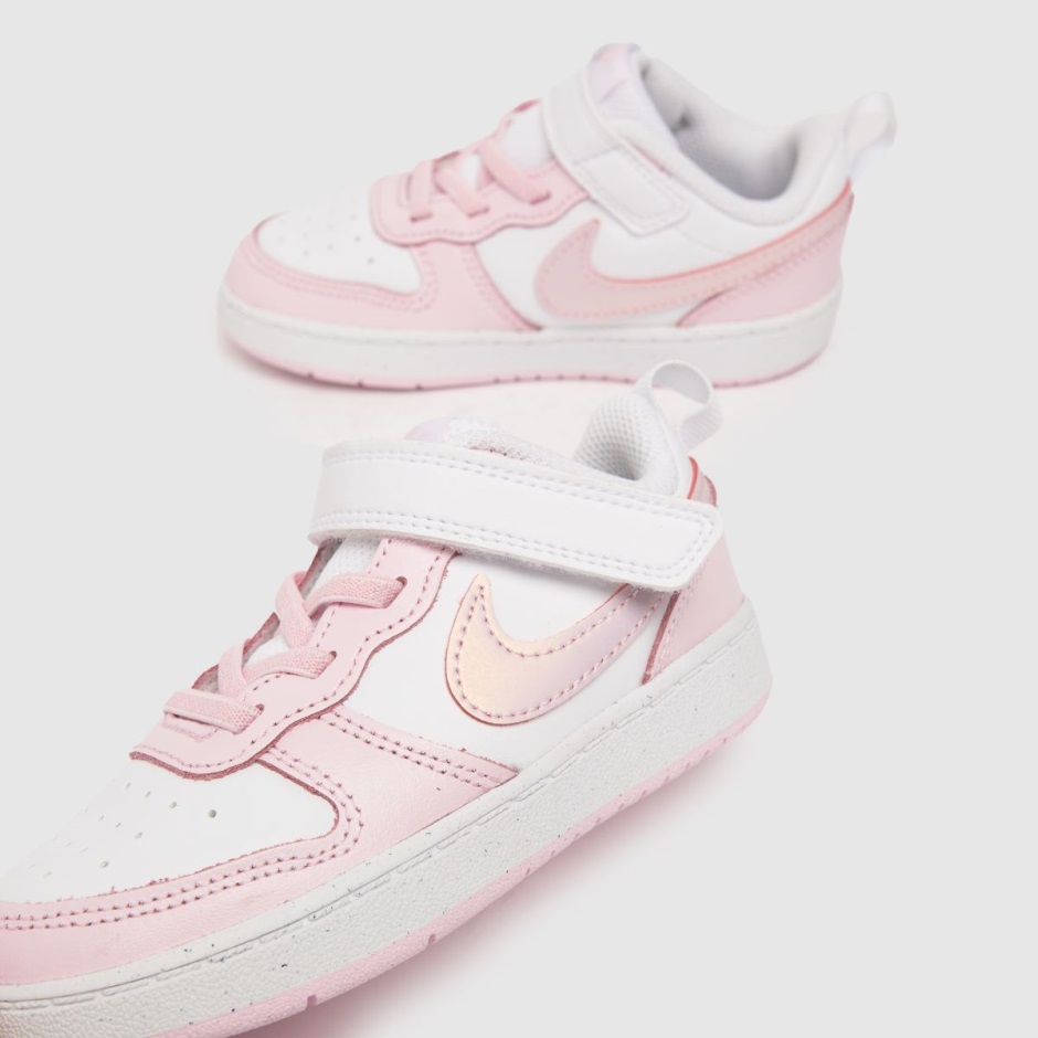 Weiß-pink Nike Court Borough Low 2 Mädchen Kleinkind Turnschuhe Dr Martens Schweiz