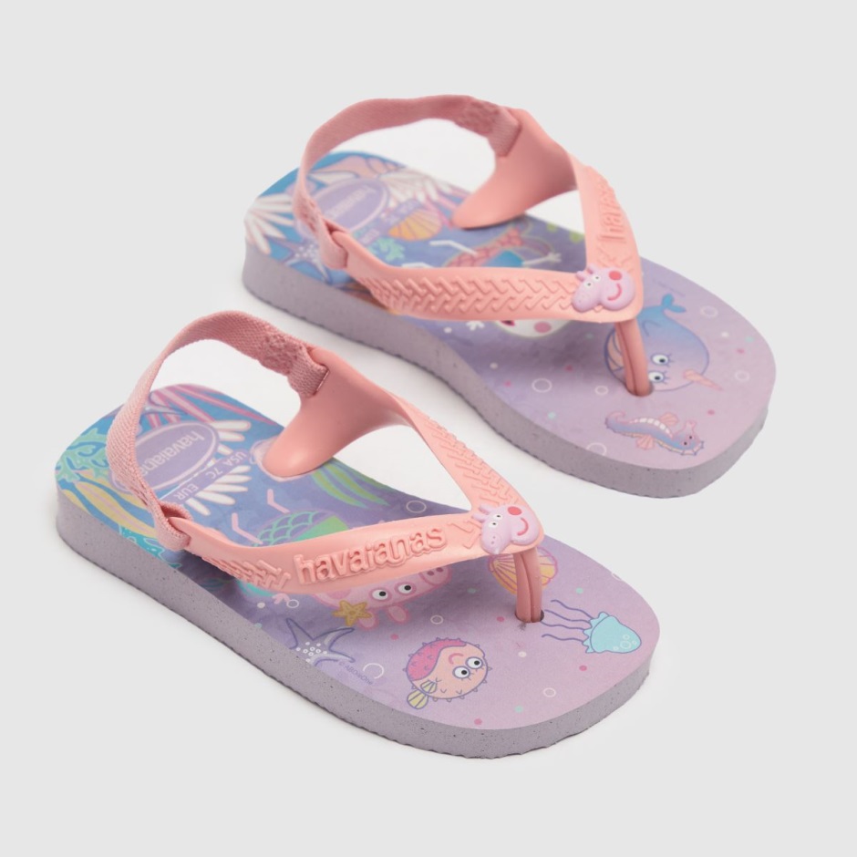 Dr Martens Schweiz Zürich Havaianas Baby Peppa Pig Girls Baby Sandals Lilac