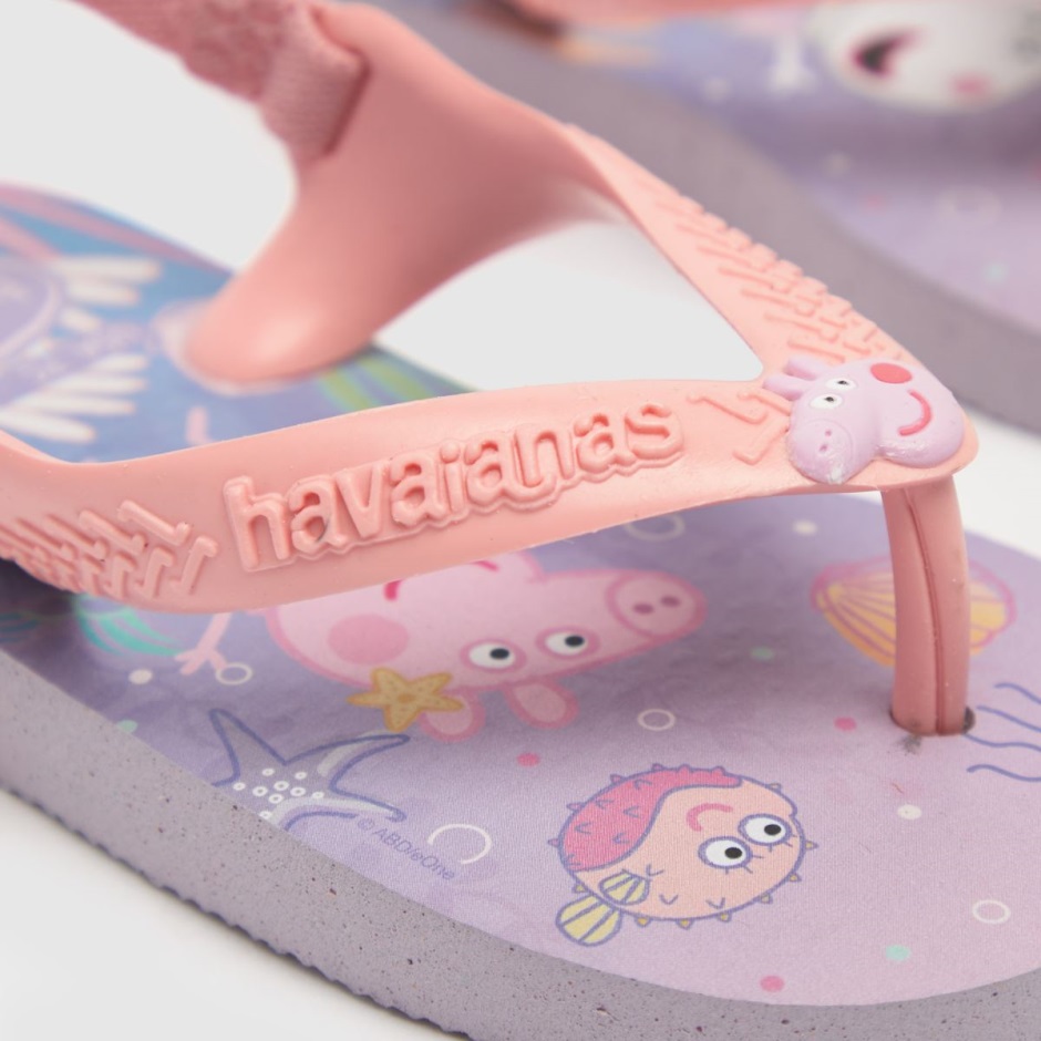 Dr Martens Schweiz Zürich Havaianas Baby Peppa Pig Girls Baby Sandals Lilac
