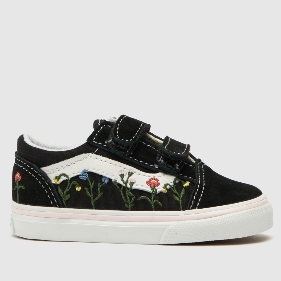 Dr Martens Schweiz Zürich Black-white Vans Old Skool V Wildflower Girls Toddler Trainers