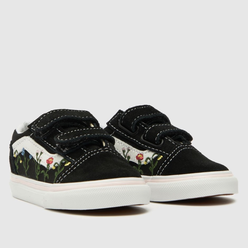 Dr Martens Schweiz Zürich Black-white Vans Old Skool V Wildflower Girls Toddler Trainers