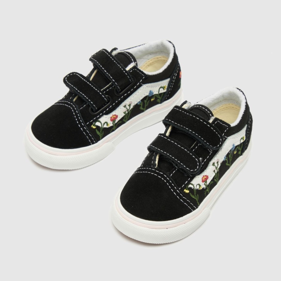 Dr Martens Schweiz Zürich Black-white Vans Old Skool V Wildflower Girls Toddler Trainers