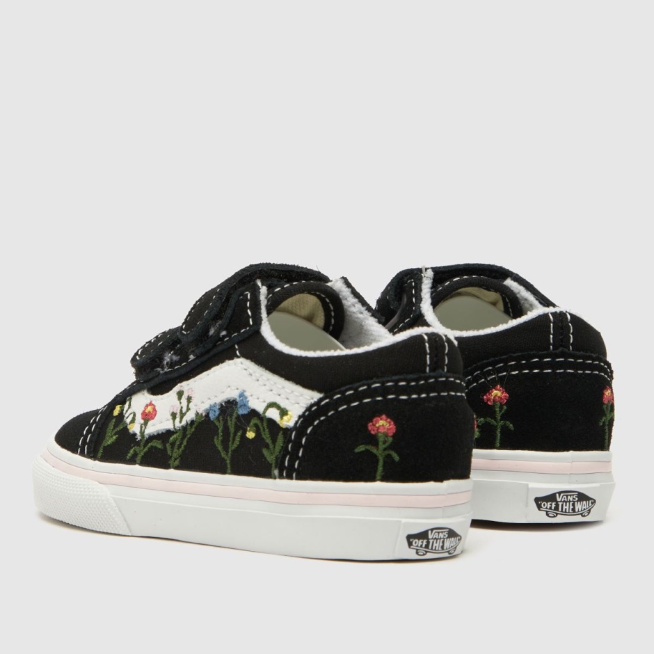 Dr Martens Schweiz Zürich Black-white Vans Old Skool V Wildflower Girls Toddler Trainers