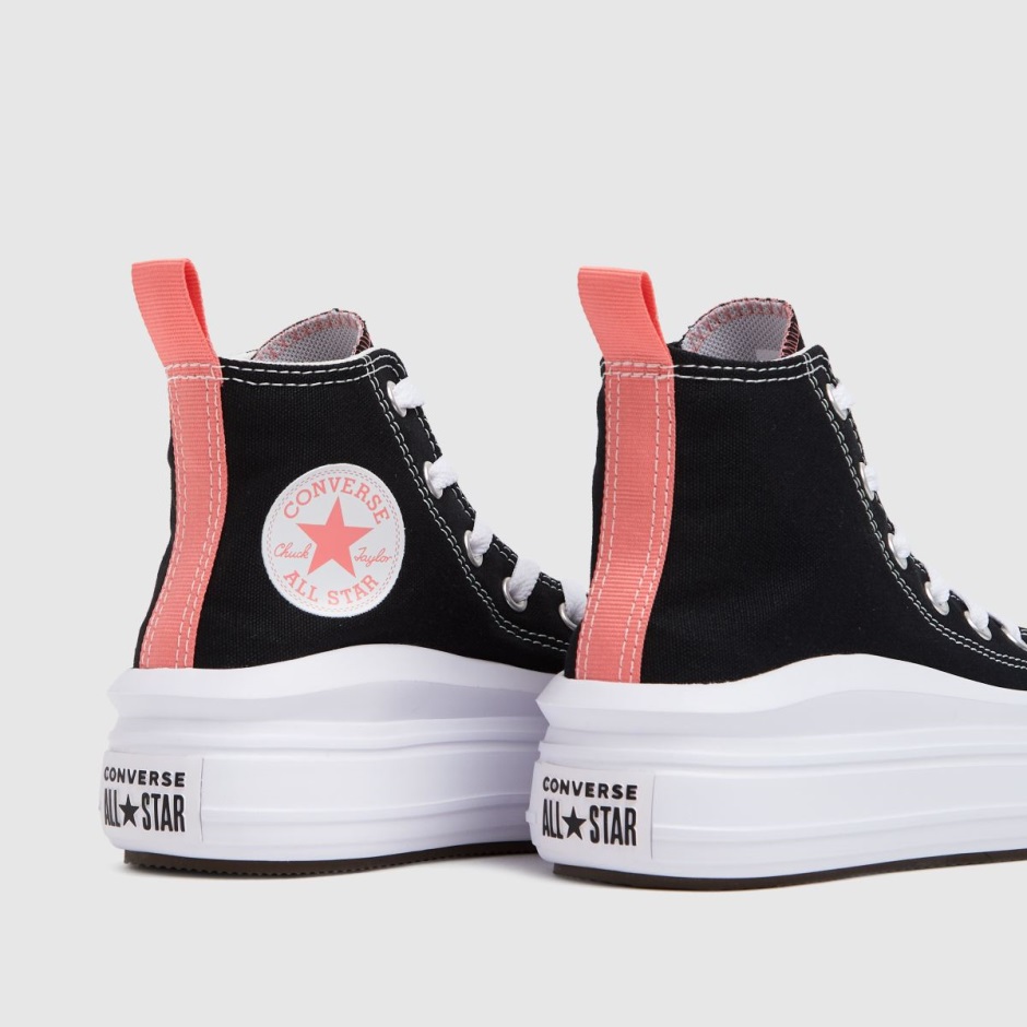 Schwarz-pink Converse Move Farbe Pop Mädchen Junior Turnschuhe Dr Martens Schweiz