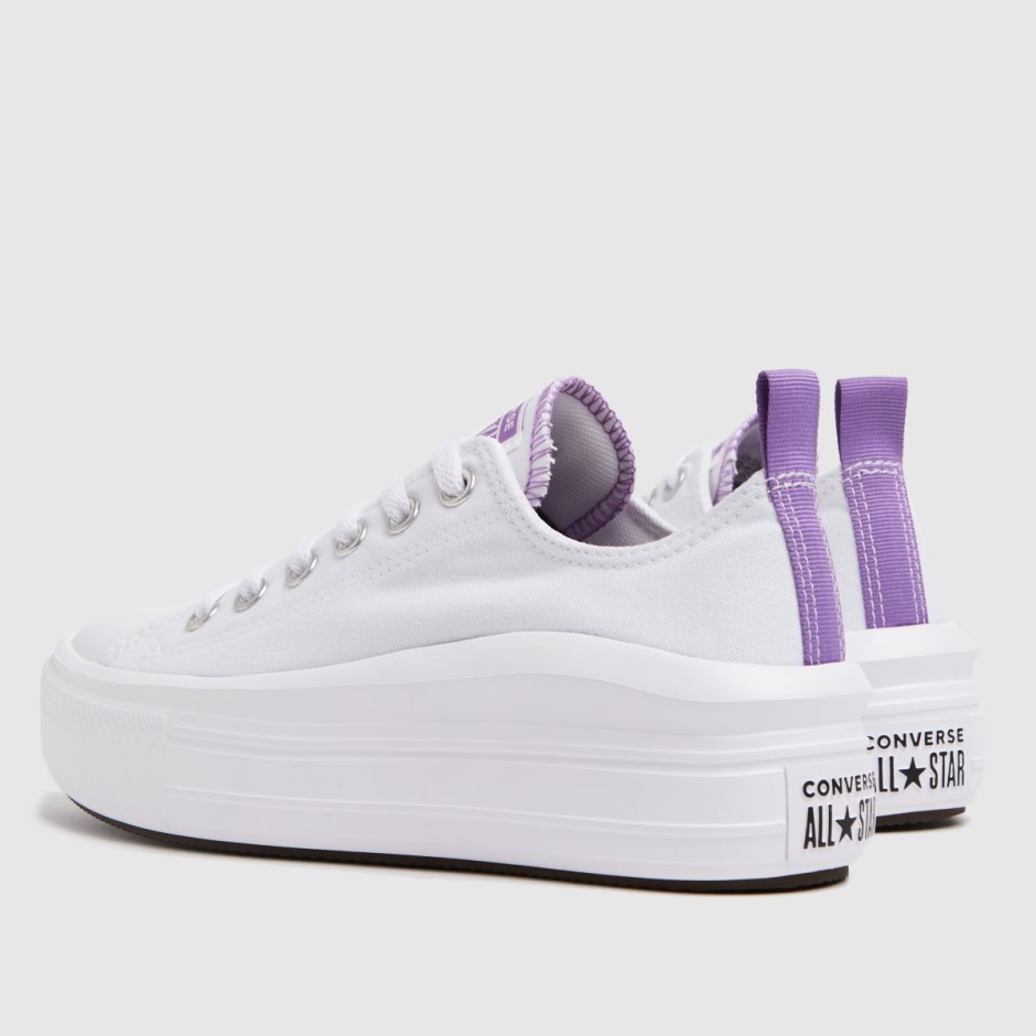 Weiß-lila Converse Move Farbe Pop Mädchen Jugend Turnschuhe Dr Martens Schweiz