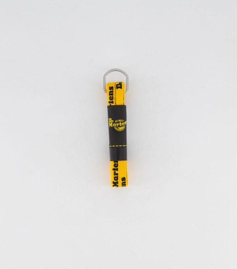 Dr Martens Schweiz Zürich 140 Cm Gelb Schwarz Logo 140cm Logo Flache Schnürsenkel (8-10 Loch)