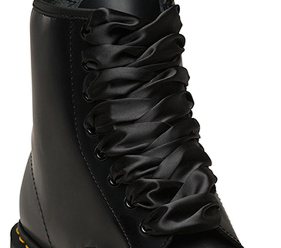 Schwarz Dr Martens Schweiz 140cm Band Schnürsenkel (8-10 Loch)
