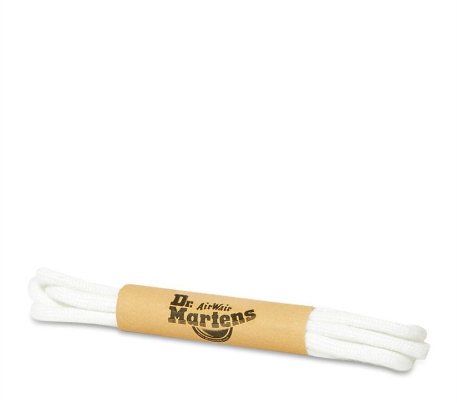 Weiß Dr Martens Schweiz 65cm Runde Schnürsenkel (3-loch)