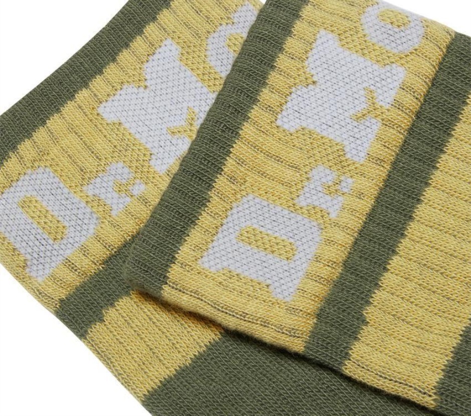 Khakifarbene Baumwollmischung-schwarze Baumwollmischung Athletische Socken Mit Logo Dr Martens Schweiz