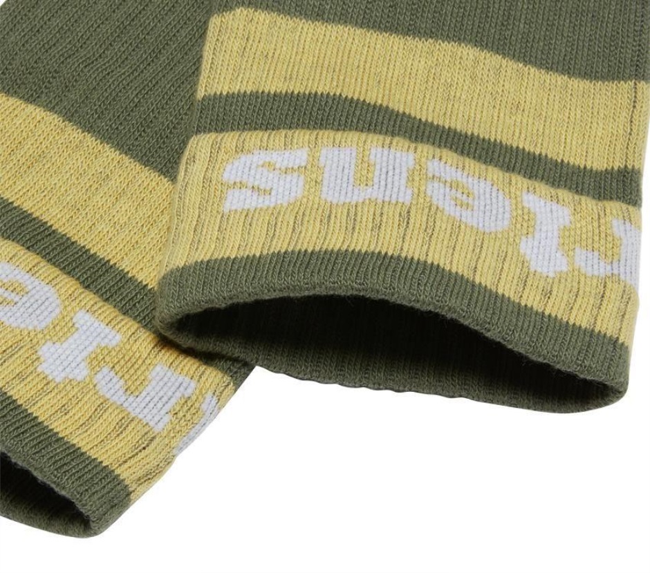 Khakifarbene Baumwollmischung-schwarze Baumwollmischung Athletische Socken Mit Logo Dr Martens Schweiz