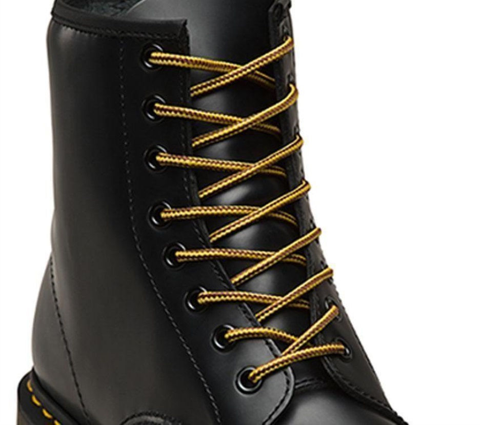 Dr Martens Schweiz Zürich 140cm Runde Senkel (8-10 Loch) Braun/gelb Rund