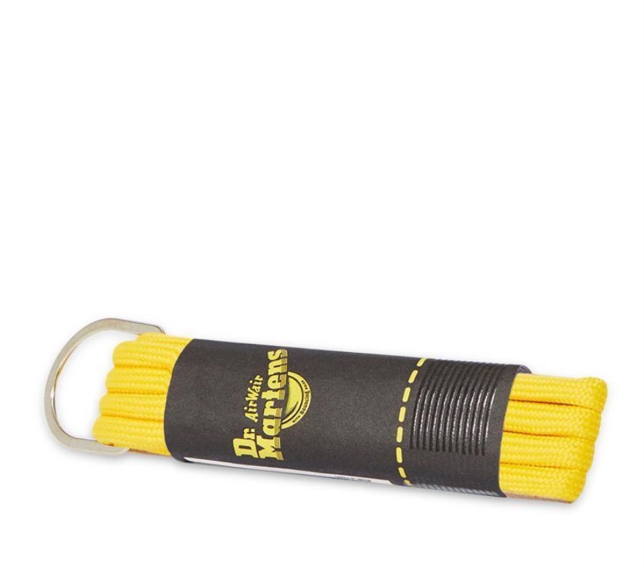 Dr Martens Schweiz Zürich 65cm Gelbe Runde Senkel (3-loch) Gelb 100% Tetoron