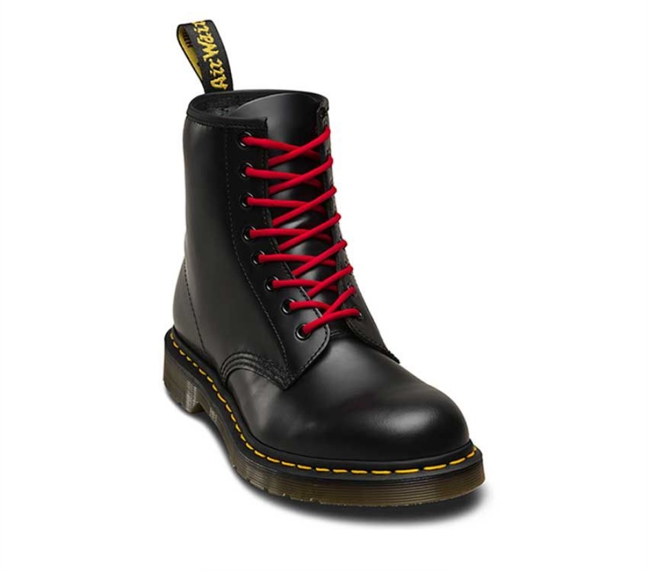 Roter Runder 140cm Runder Schnürsenkel (8-10 Loch) Dr Martens Schweiz
