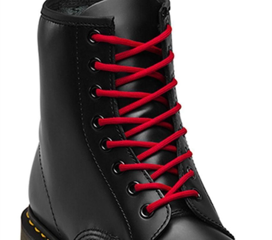 Roter Runder 140cm Runder Schnürsenkel (8-10 Loch) Dr Martens Schweiz