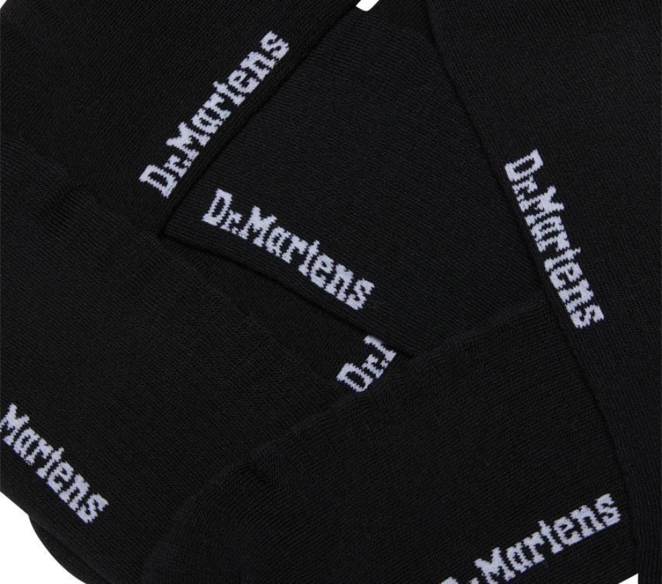 Dr Martens Schweiz Zürich Black Cotton Blend Short Double Doc 3pk