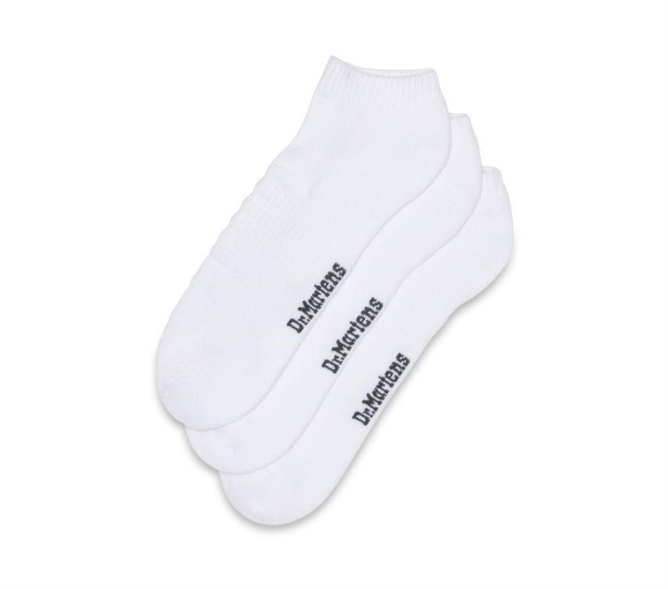 Dr Martens Schweiz Zürich Short Double Doc 3pk White Cotton Blend